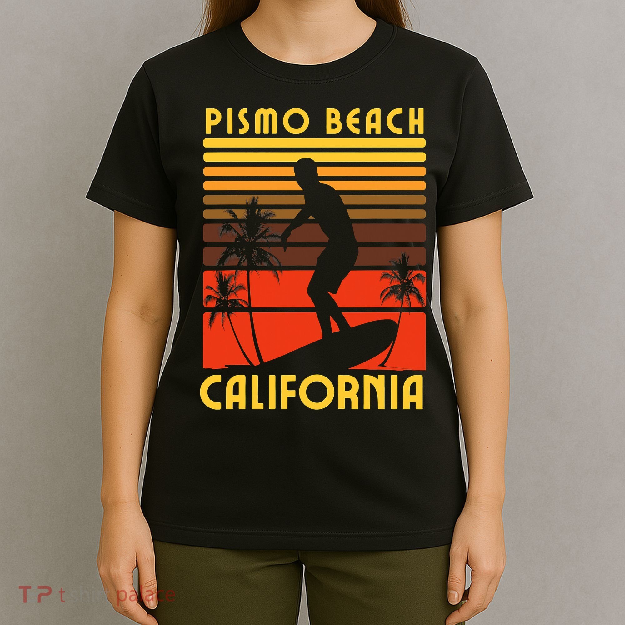 Pismo Beach California Surf Summer Vacation Vintage T-Shirt