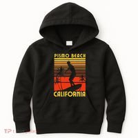 Pismo Beach California Surf Summer Vacation Vintage Kids Hoodie thumb 0