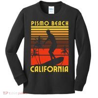Pismo Beach California Surf Summer Vacation Vintage Kids Long Sleeve Shirt thumb 0