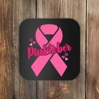 Pinktober Breast Cancer Awareness October Coaster thumb 0