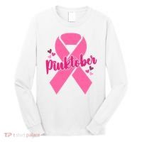 Pinktober Breast Cancer Awareness October Long Sleeve Shirt thumb 0