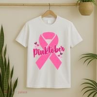 Pinktober Breast Cancer Awareness October T-Shirt thumb 2