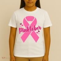 Pinktober Breast Cancer Awareness October T-Shirt thumb 4
