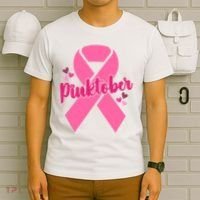 Pinktober Breast Cancer Awareness October T-Shirt thumb 6