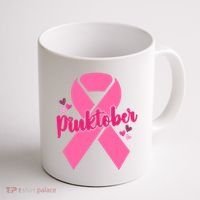 Pinktober Breast Cancer Awareness October Coffee Mug thumb 1