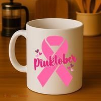 Pinktober Breast Cancer Awareness October Coffee Mug thumb 4