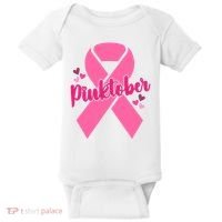 Pinktober Breast Cancer Awareness October Baby Bodysuit thumb 0