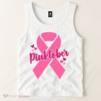 Pinktober Breast Cancer Awareness October Tank Top thumb 2