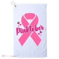 Pinktober Breast Cancer Awareness October Golf Towel thumb 0