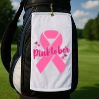 Pinktober Breast Cancer Awareness October Golf Towel thumb 2