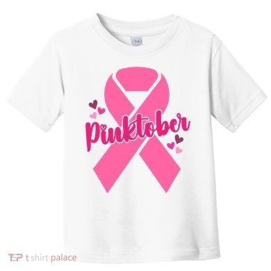 Pinktober Breast Cancer Awareness October Toddler T-Shirt