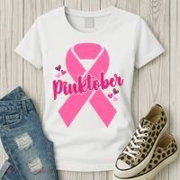 Pinktober Breast Cancer Awareness October Women's T-Shirt thumb 3
