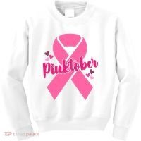 Pinktober Breast Cancer Awareness October Kids Sweatshirt thumb 0