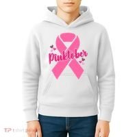 Pinktober Breast Cancer Awareness October Kids Hoodie thumb 4