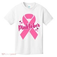 Pinktober Breast Cancer Awareness October Kids T-Shirt thumb 0