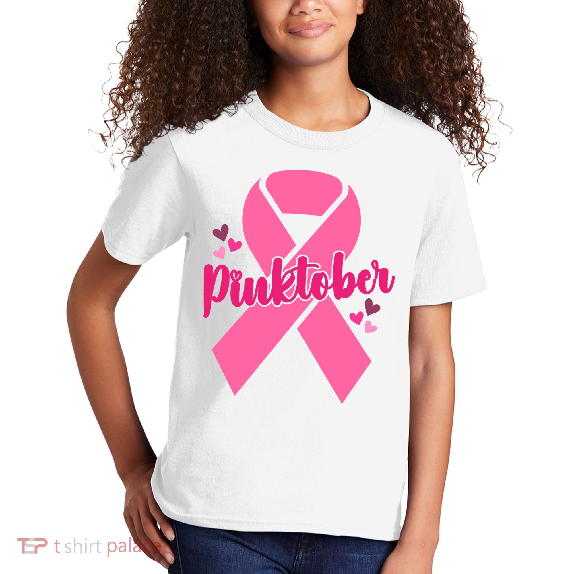Pinktober Breast Cancer Awareness October Kids T-Shirt