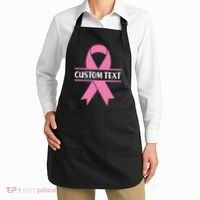 Personalize Breast Cancer Awareness Custom Text Apron thumb 2