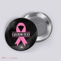 Personalize Breast Cancer Awareness Custom Text Button thumb 0