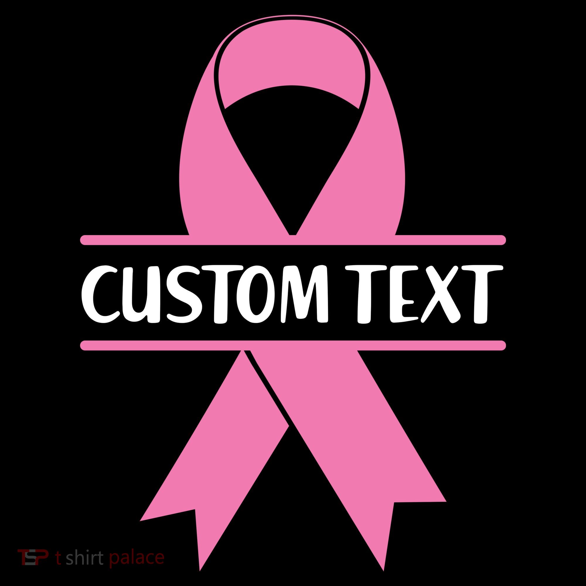 Personalize Breast Cancer Awareness Custom Text Coaster