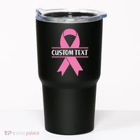 Personalize Breast Cancer Awareness Custom Text Tumbler thumb 0
