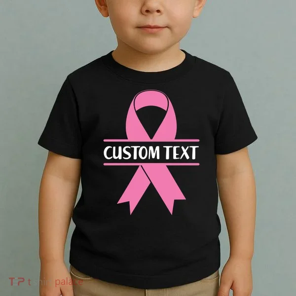 Personalize Breast Cancer Awareness Custom Text Toddler T-Shirt