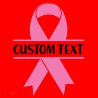 Personalize Breast Cancer Awareness Custom Text Santa Hat thumb 1