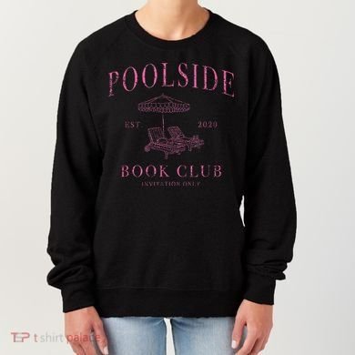 Poolside Book Club Relaxing Design Women's Sweatshirt