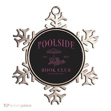 Poolside Book Club Relaxing Design Ornament