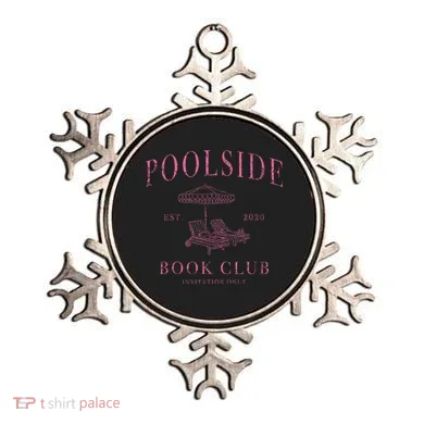 Poolside Book Club Relaxing Design Ornament