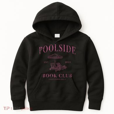 Poolside Book Club Relaxing Design Kids Hoodie