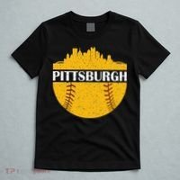 Pittsburgh Baseball Cityscape Distressed Novelty Pirate T-Shirt thumb 5
