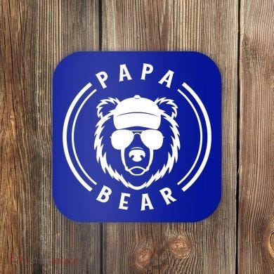 Papa Bear Cool Gift Coaster