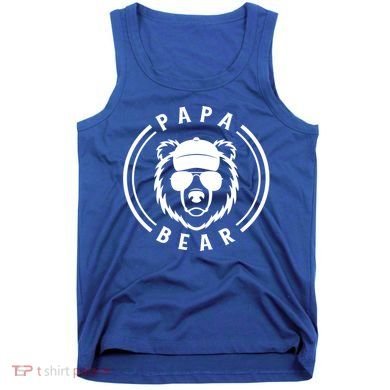 Papa Bear Cool Gift Tank Top