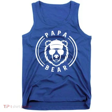 Papa Bear Cool Gift Tank Top