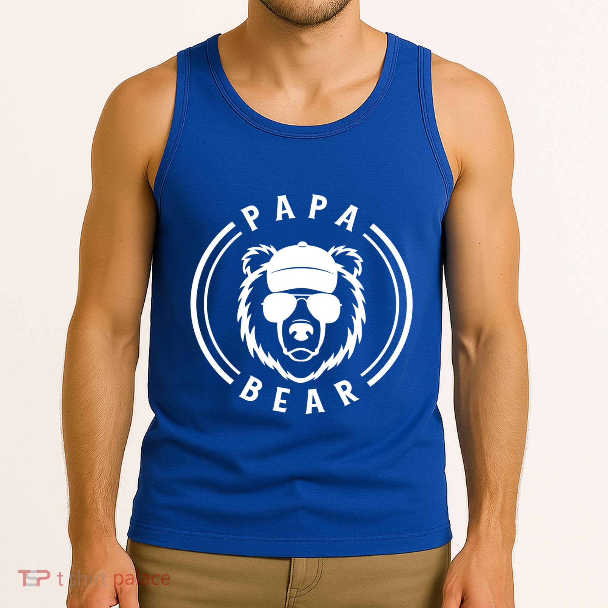 Papa Bear Cool Gift Tank Top