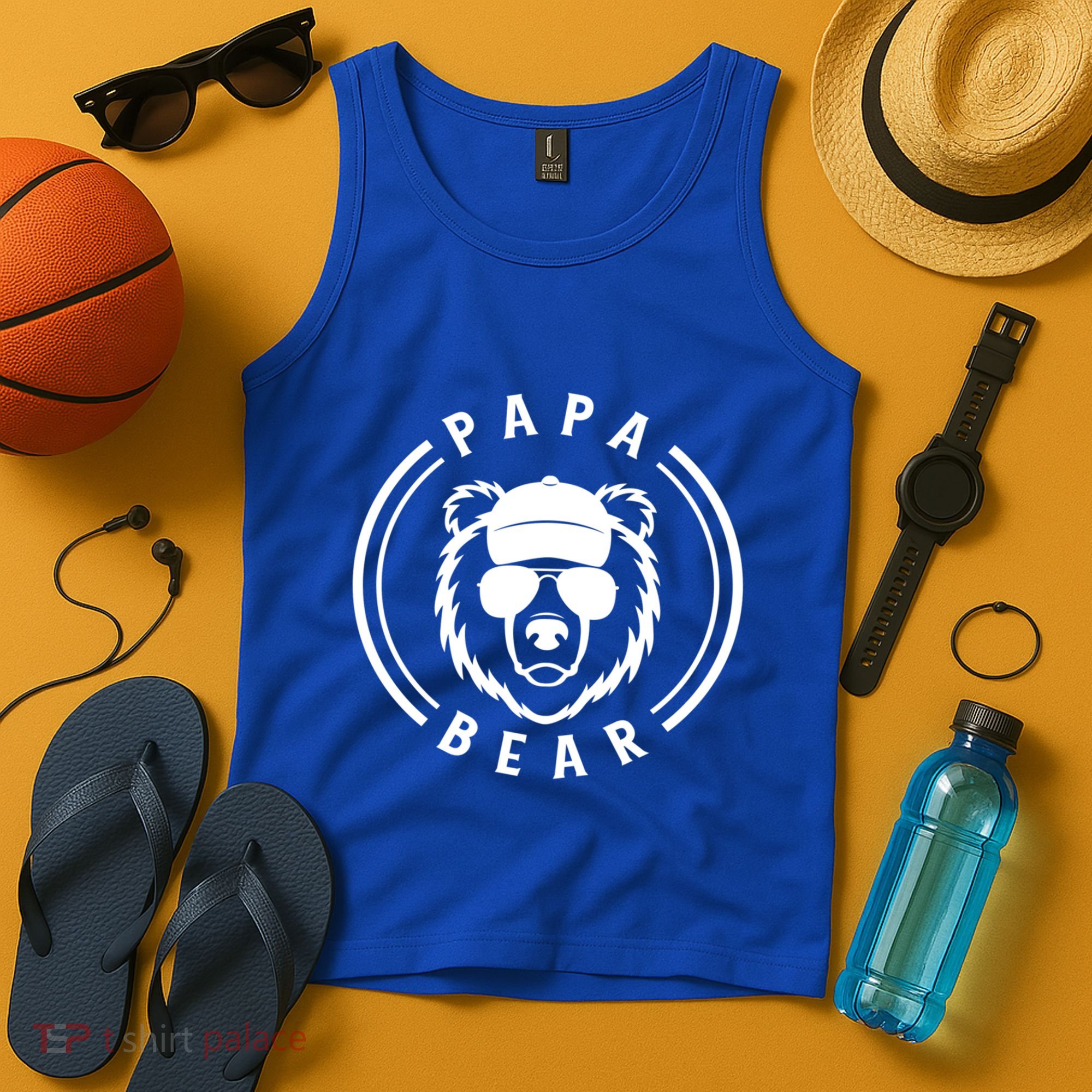 Papa Bear Cool Gift Tank Top