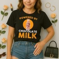 Powered By Chocolate Milk Bottle Costume Comfort Colors Boxy T-Shirt thumb 2