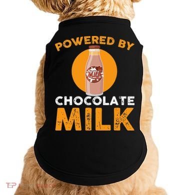 Powered By Chocolate Milk Bottle Costume Doggie Tank
