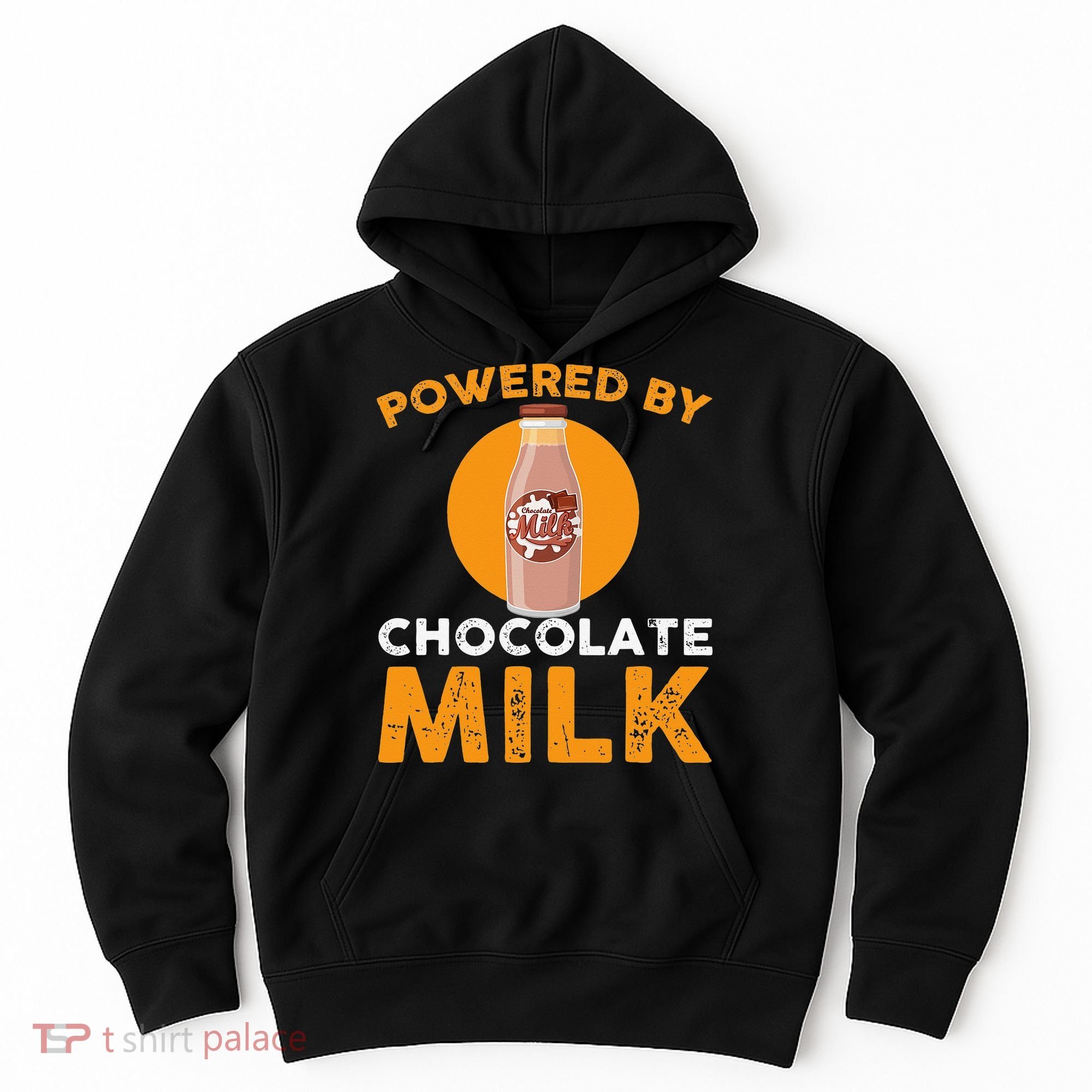 Powered By Chocolate Milk Bottle Costume Hoodie