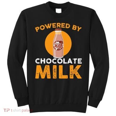 Powered By Chocolate Milk Bottle Costume Sweatshirt