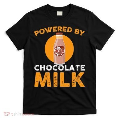 Powered By Chocolate Milk Bottle Costume T-Shirt