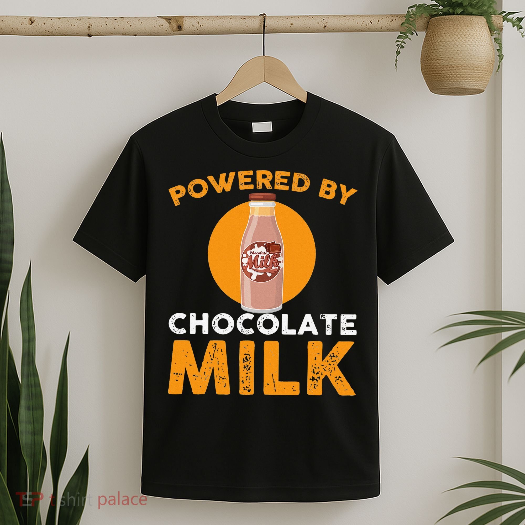 Powered By Chocolate Milk Bottle Costume T-Shirt