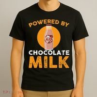 Powered By Chocolate Milk Bottle Costume T-Shirt thumb 3