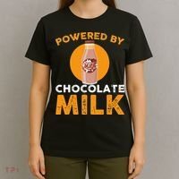 Powered By Chocolate Milk Bottle Costume T-Shirt thumb 4