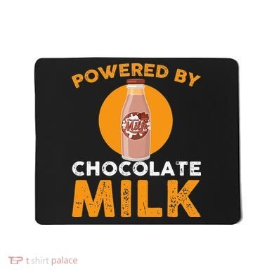 Powered By Chocolate Milk Bottle Costume Mousepad