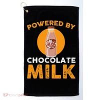 Powered By Chocolate Milk Bottle Costume Golf Towel thumb 0