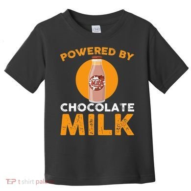 Powered By Chocolate Milk Bottle Costume Toddler T-Shirt