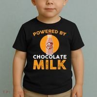 Powered By Chocolate Milk Bottle Costume Toddler T-Shirt thumb 2