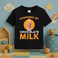 Powered By Chocolate Milk Bottle Costume Toddler T-Shirt thumb 3