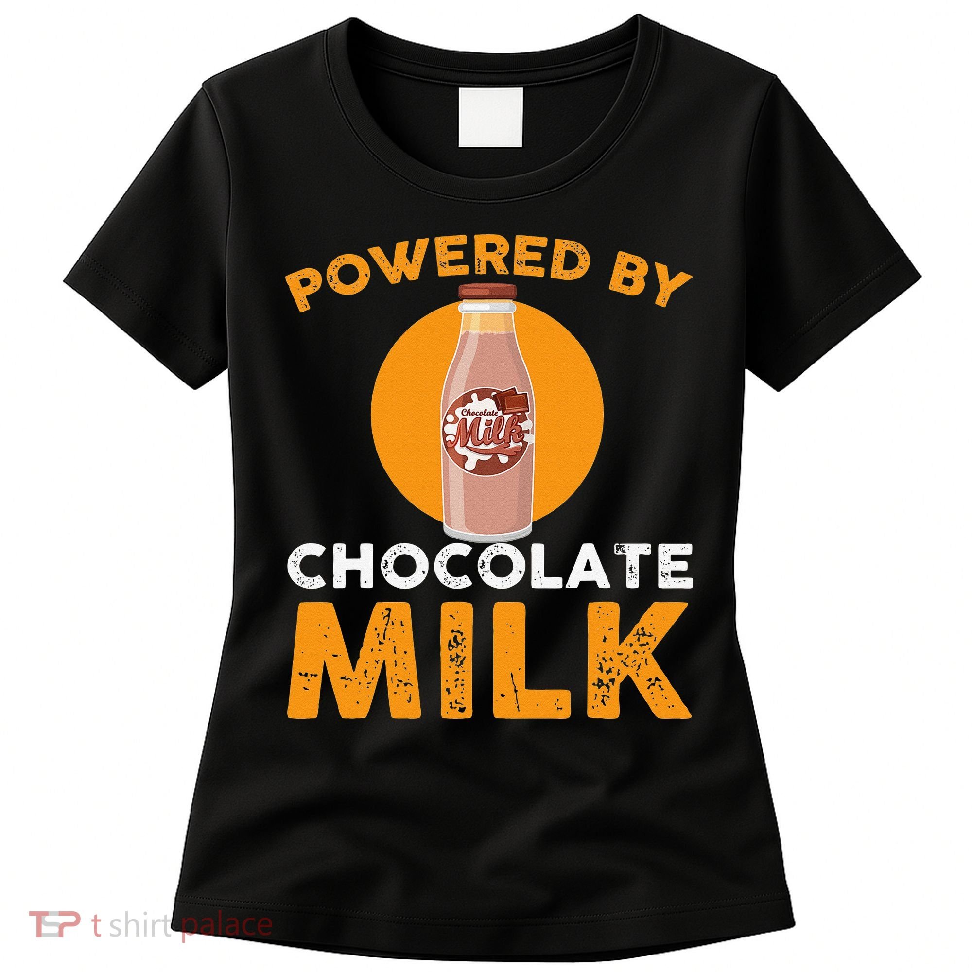 Powered By Chocolate Milk Bottle Costume Women's T-Shirt